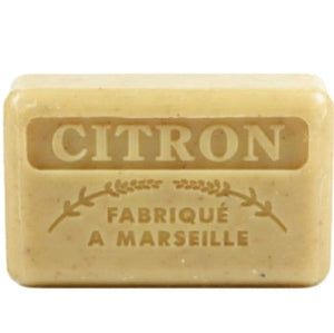 Soap, French 'Citron' / Lemon Exfoliant Soap. 125g Savon de Marseille Soap Bars