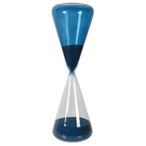 Sand Timer / Hour Glass, 60 Minute / 1 Hour, Blue Glass