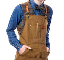 Load image into Gallery viewer, Apron. Canvas Workshop Utility Apron in Tan / Camel Colourway
