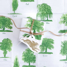 Load image into Gallery viewer, Tissue Paper, Woodland Green Trees, 3 Sheets, UK printed.
