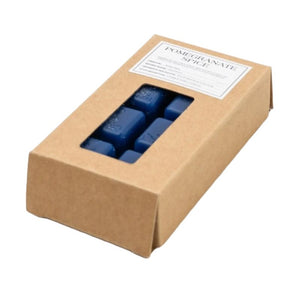 Wax Melt, Scented, Pomegranate Spice, Pack of 8, Blue