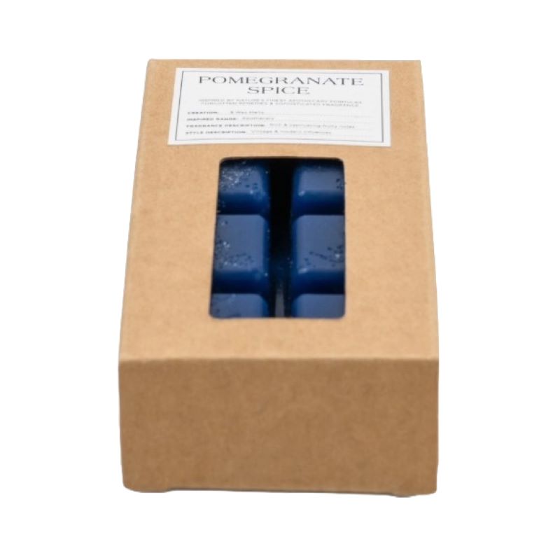 Wax Melt, Scented, Pomegranate Spice, Pack of 8, Blue