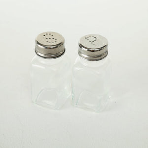 Salt & Pepper Shaker Dispenser Set, Clear Glass, 180ml, Set 5 items