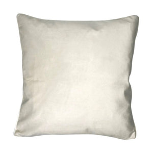 Cushion. Square Velvet, with Piping.  Plaster Pink Flower Design. VF
