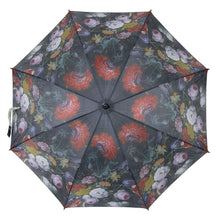 Load image into Gallery viewer, Umbrella, Vintage Rose Flower Bouquet, Black
