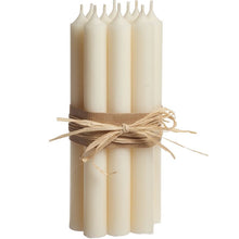 Load image into Gallery viewer, Candle, Long Dinner Candle 25cm, 11.5hrs burning time. Ivory
