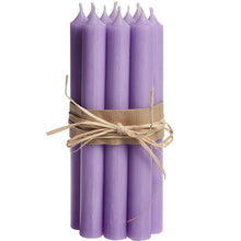 Load image into Gallery viewer, Candle, Long Dinner Candle 25cm, 11.5hrs burning time. Lavender
