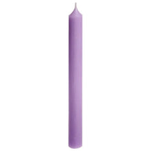 Load image into Gallery viewer, Candle, Long Dinner Candle 25cm, 11.5hrs burning time. Lavender

