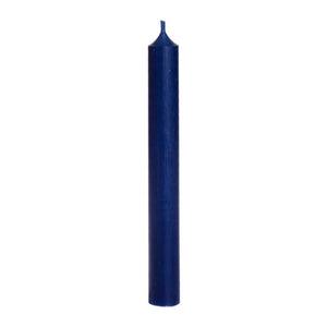 Candle, Long Dinner Candle 25cm, 11.5hrs burning time. Dark Blue