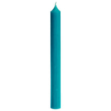 Load image into Gallery viewer, Candle, Long Dinner Candle 25cm, 11.5hrs burning time. Turquoise
