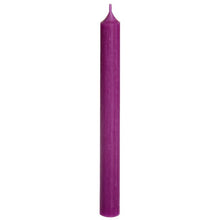 Load image into Gallery viewer, Candle, Long Dinner Candle 25cm, 11.5hrs burning time. Aubergine
