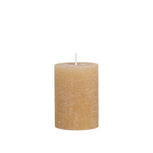 Load image into Gallery viewer, Candle, Rustic Pillar 40hrs burning time. Honey
