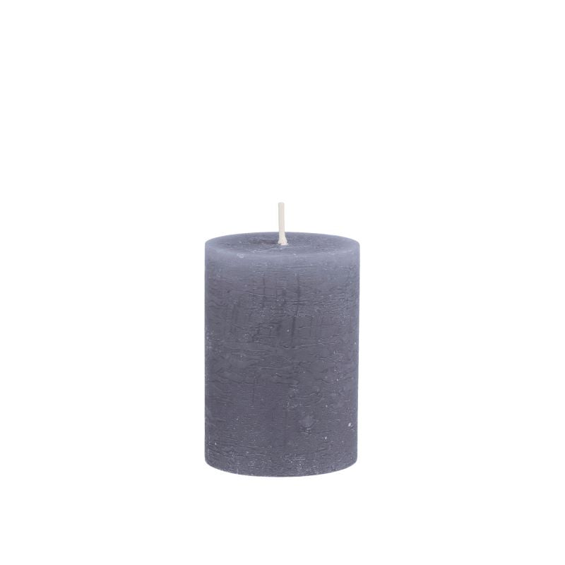 Candle, Rustic Pillar 40hrs burning time. Stone