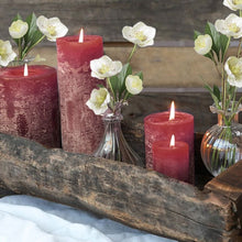 Load image into Gallery viewer, Candle, Rustic Pillar 16hrs burning time. Red
