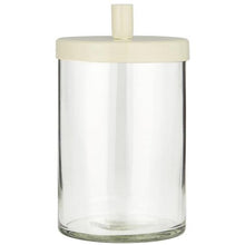 Load image into Gallery viewer, Candleholder, with lid holder for Taper candles, Cream
