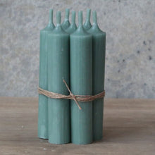 Load image into Gallery viewer, Candle, Short Dinner Candle 4.5hrs burning time. Verte Green
