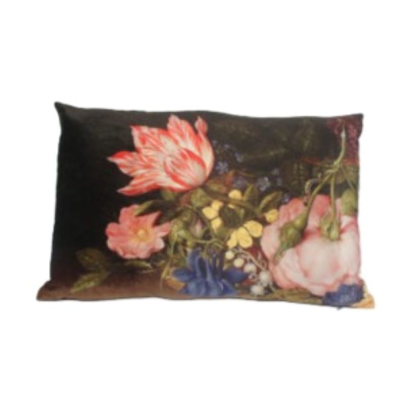 Cushion, Vintage style Rose Cushion, Rectangle 40x60cm
