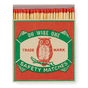 Match Box Square, Oh Wise One Owl Safety Matches.