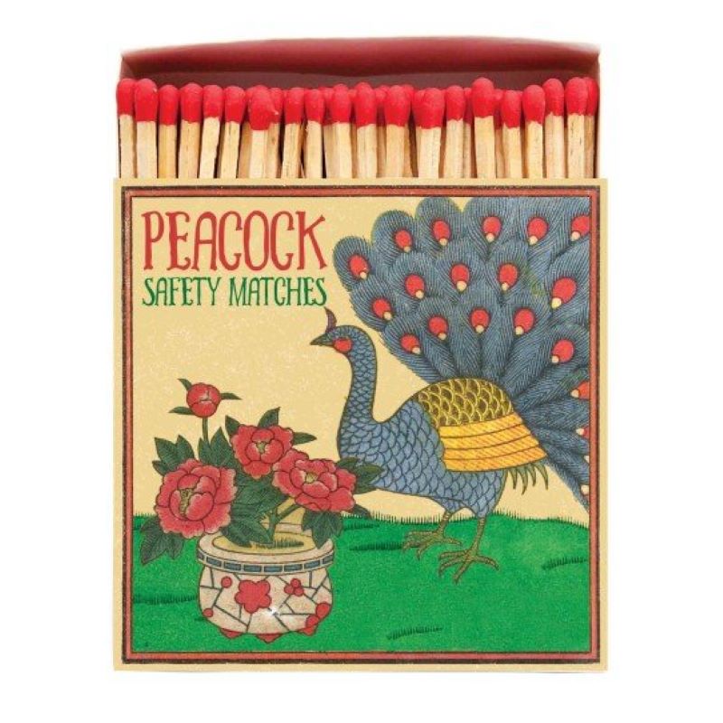 Match Box Square, Peacock Safety Matches