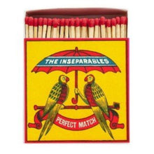 Load image into Gallery viewer, Match Box Square, The Inseparables Parrots Safety Matches.
