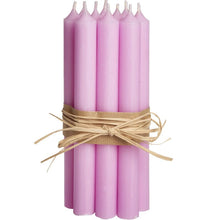 Load image into Gallery viewer, Candle, Long Dinner Candle 25cm, 11.5hrs burning time. Pastel Pink
