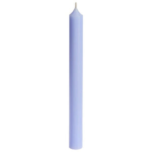 Candle, Long Dinner Candle 25cm, 11.5hrs burning time. Pastel Blue