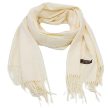 Load image into Gallery viewer, Scarf, Large, Soft Cashmere feel, Pashmina or Blanket Throw - Colourway Cream
