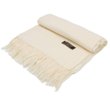 Load image into Gallery viewer, Scarf, Large, Soft Cashmere feel, Pashmina or Blanket Throw - Colourway Cream
