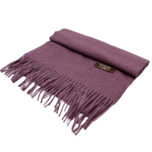 Scarf, Large, Soft Cashmere feel, Pashmina or Blanket Throw - Colourway Violet