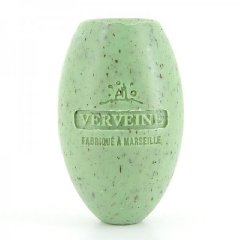 Soap, Oval Soap on Cord, French 'Verveine Broye' (Crushed Verbena) 240g Savon de Marseille Soap Bars.