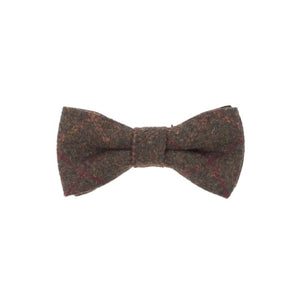 Bow Tie, Traditional Design, Green Box Tweed