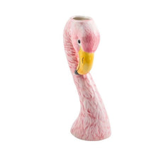 Load image into Gallery viewer, Vase, Ceramic Pink Flamingo Head Decorative Vase, Small
