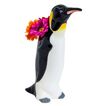 Load image into Gallery viewer, Vase, Ceramic Hand Painted Penguin, Large Pot / Vessel
