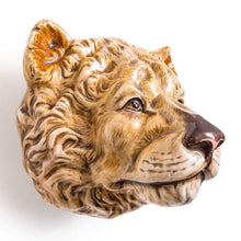 Load image into Gallery viewer, Vase, Hand Painted Ceramic Wall Mount Lioness Head Decorative Vase / Storage Pot
