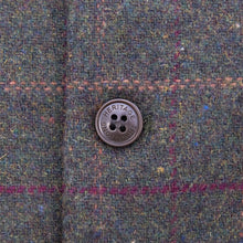 Load image into Gallery viewer, Waistcoat, traditional tweed wool style Green Check
