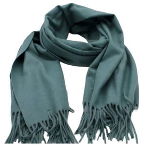 Scarf, Large, Soft Cashmere feel, Pashmina or Blanket Throw - Colourway Denim